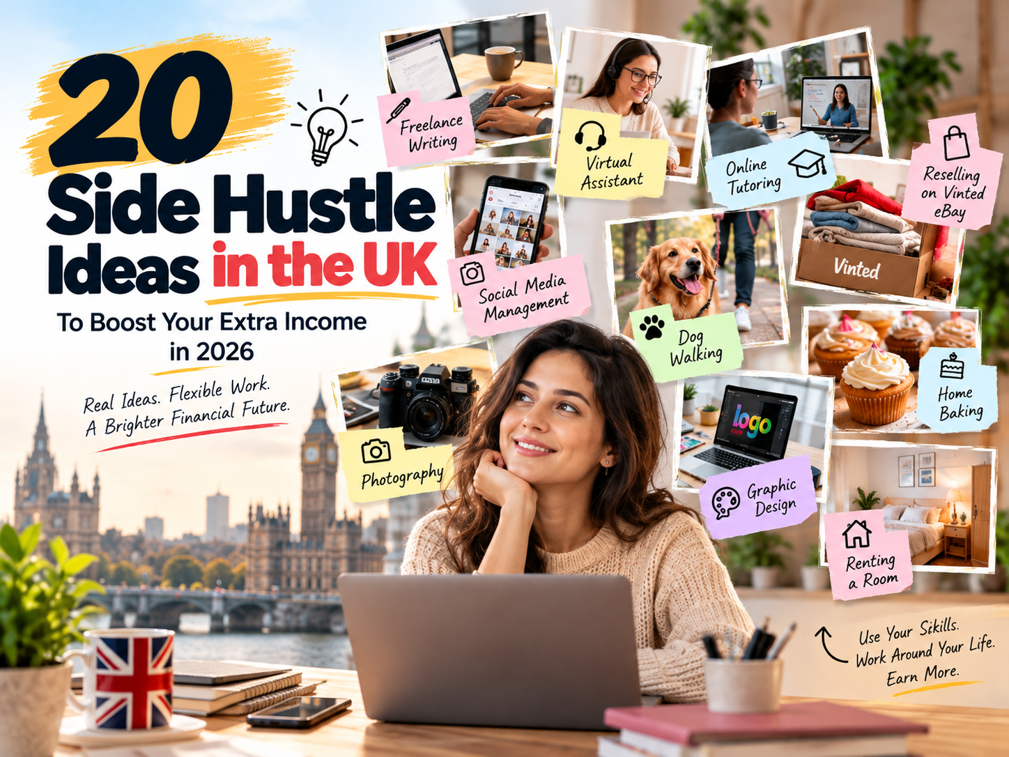 20 Side Hustle Ideas in the UK to Boost Your Extra Income in 2026