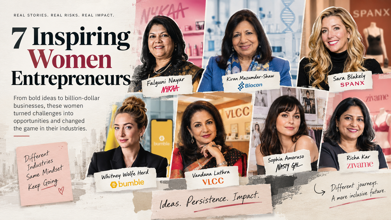 7 Inspiring Women Entrepreneurs Who Built Successful Businesses From Scratch